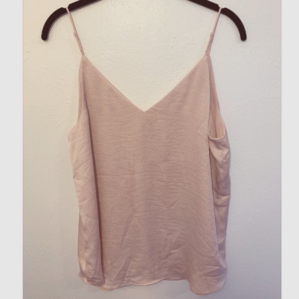 Express Pink Silky Downtown Cami Tank